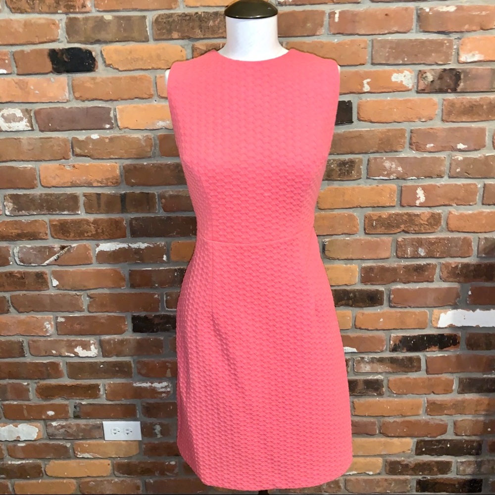 Boden Coral Haze Jacquard Sleeveless Dress Size 8